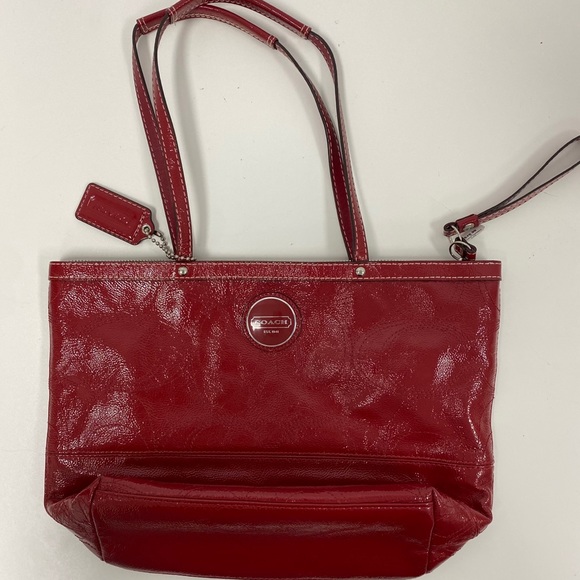 Coach Handbags - Red Coach Shoulder Bag